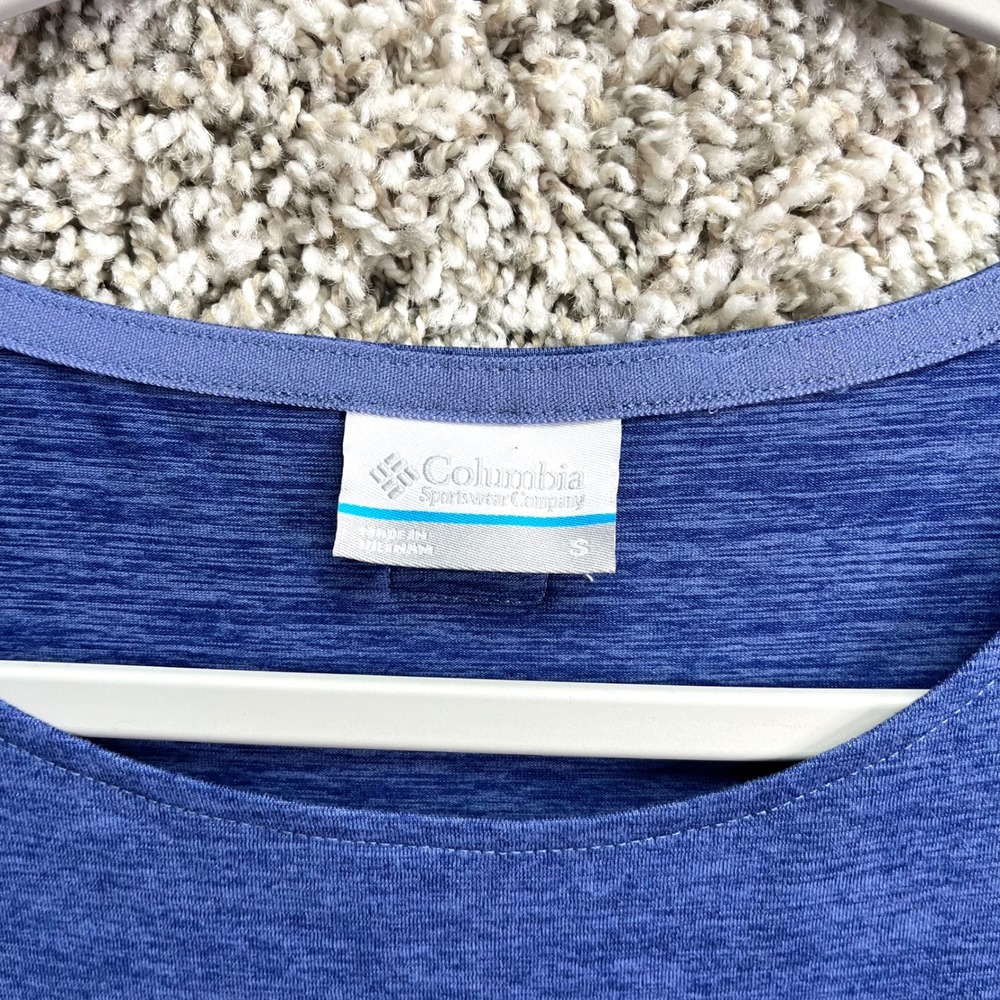 Columbia Dress Women's Small Pacific Haze Blue Heathered Elastic Waist Athletic - Picture 2 of 6